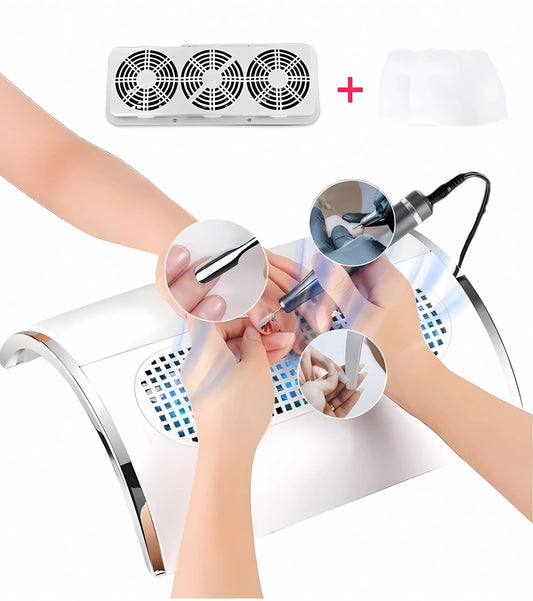 Recolector de Polvo de Uñas de 40W para Manicura y Pedicura