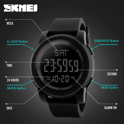 Reloj Deportivo Multifunción SKMEI 1257: Estilo Deportivo y Elegante 🌟