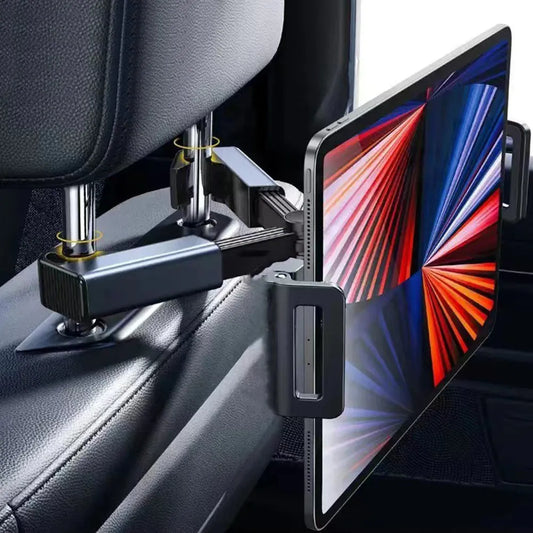 Soporte de Tablet para Reposacabezas con Clips - Lujo en tus Viajes 🚗