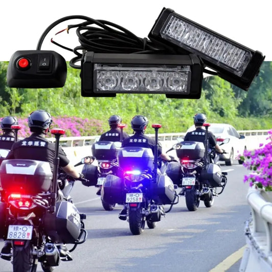 Luces LED Estroboscópicas 2 en 1 para Motocicleta: ¡Destaca con Elegancia en la Carretera! 🌟