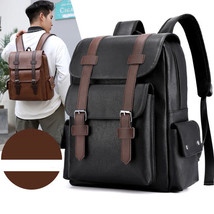 Mochila de Cuero PU para Hombre DIDA BEAR con Estilo Casual y Amplia Capacidad