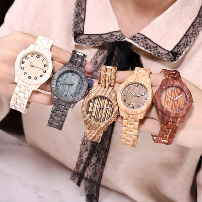 Reloj de Madera WoMaGe Mujer: Elegancia Natural y Sofisticada 🌿