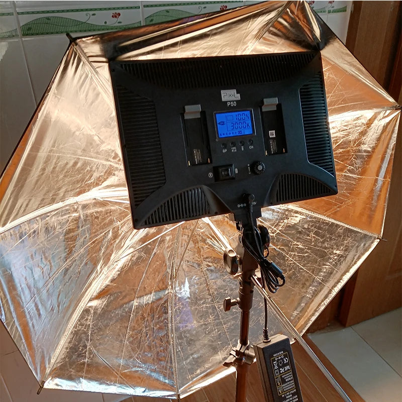 Reﬂector de Estudio de Fotografía Profesional de 43 Pulgadas con Paraguas Difusor