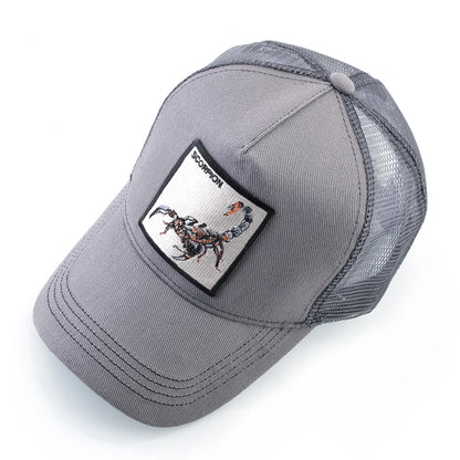 Gorra de Béisbol TQMSMY con Parche de Escorpión - Estilo Streetwear Unisex