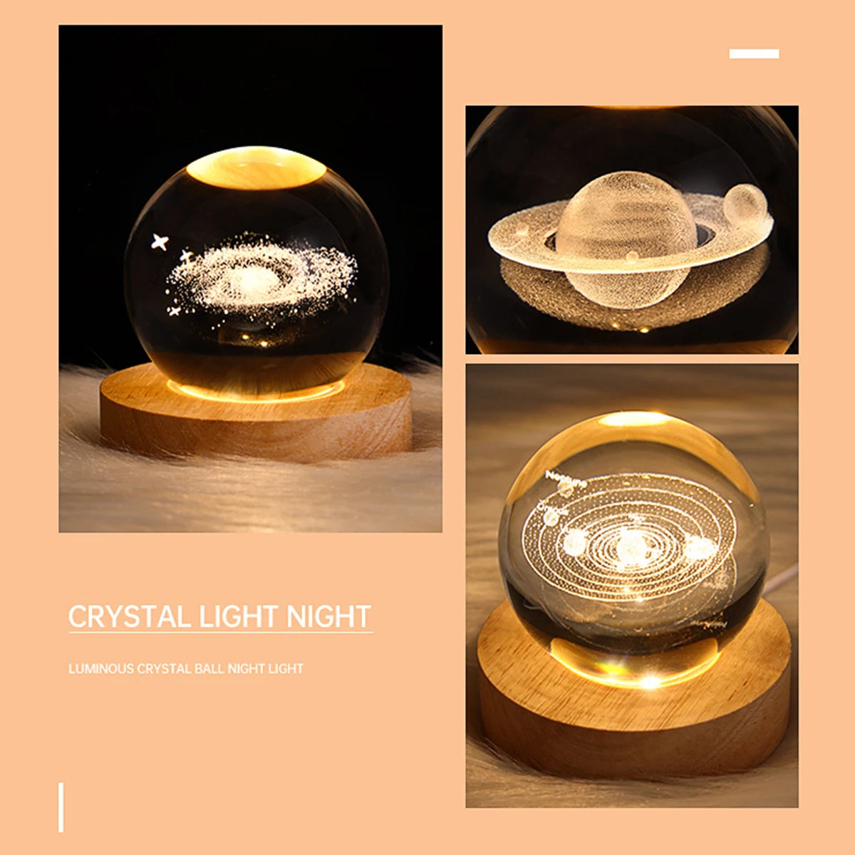 Lámpara de Cristal Ghopy: Toque Mágico para tu Hogar 🌌