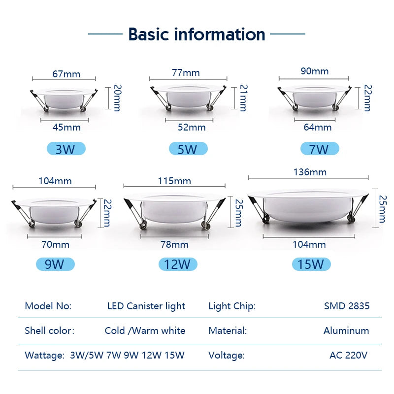 Focos Empotrables LED LATTUSO: Iluminación Estilizada y Eficiente 🌟