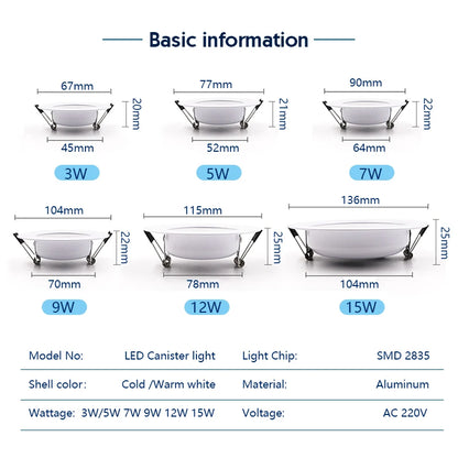 Focos Empotrables LED LATTUSO: Iluminación Estilizada y Eficiente 🌟