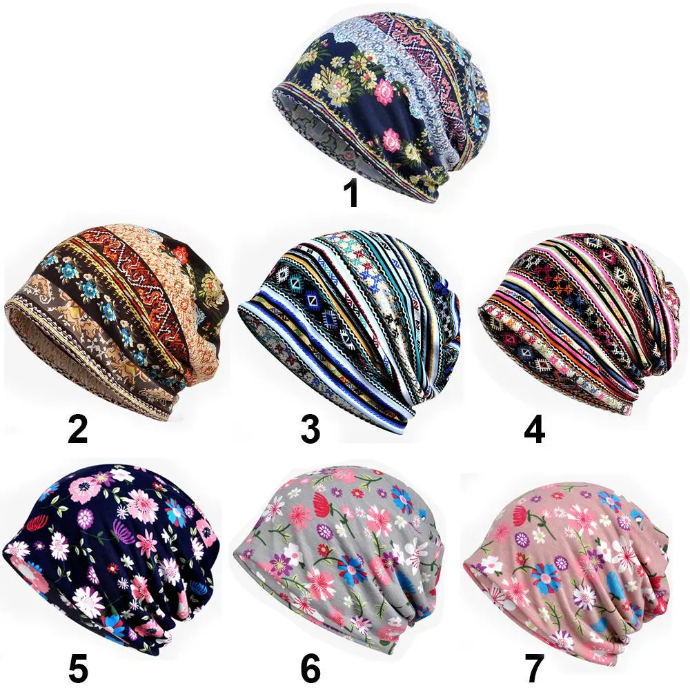 Gorro Mujer Floral Chic y Cálido 🌸