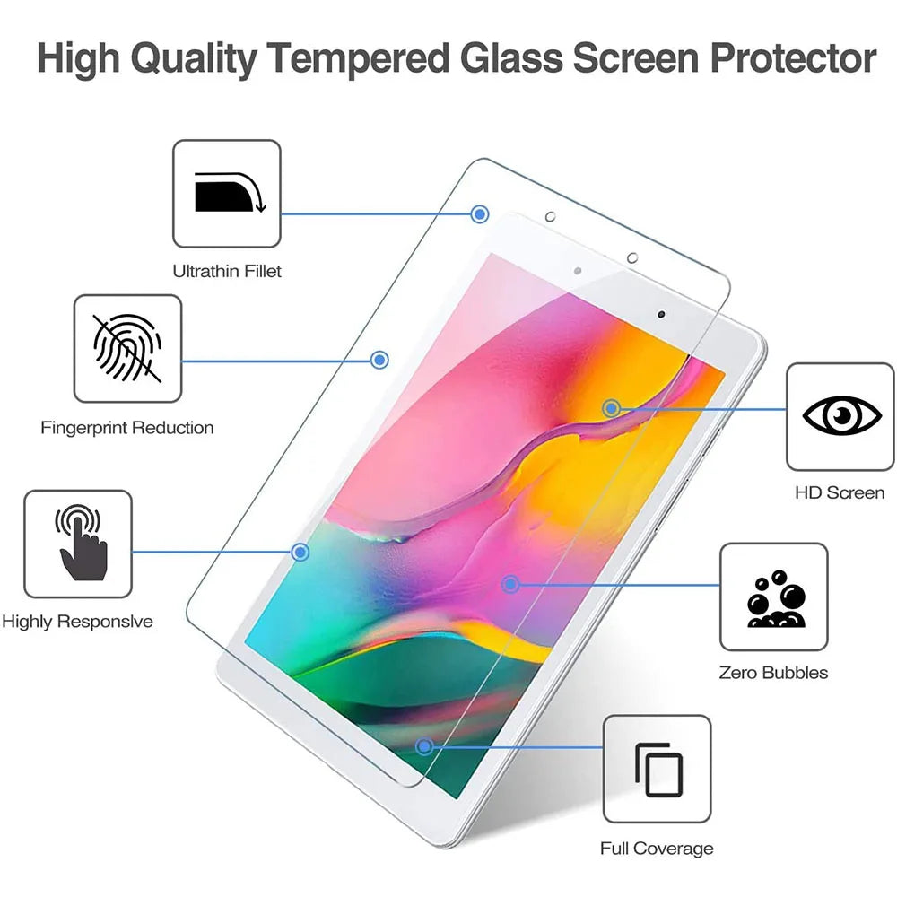 Protectores de Pantalla de Vidrio Templado 9HD para Samsung Galaxy Tab - Paquete de 3