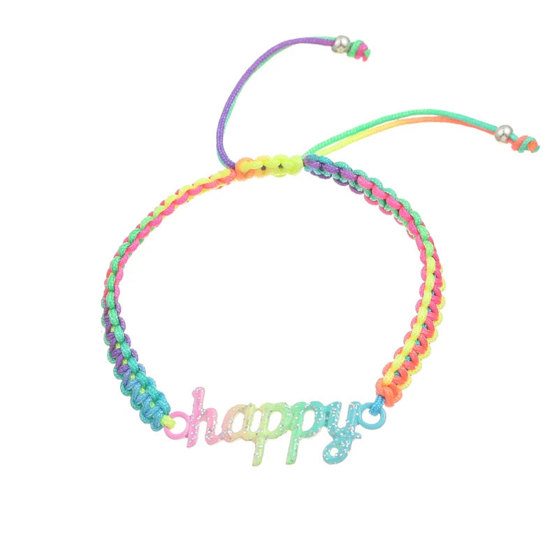 Pulseras Rainbow Words: Arte en tus manos 🌈