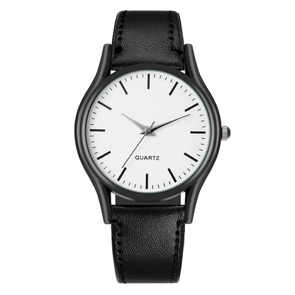 Reloj de Cuero Fashion Business Design Hand Watch de MUQGEW