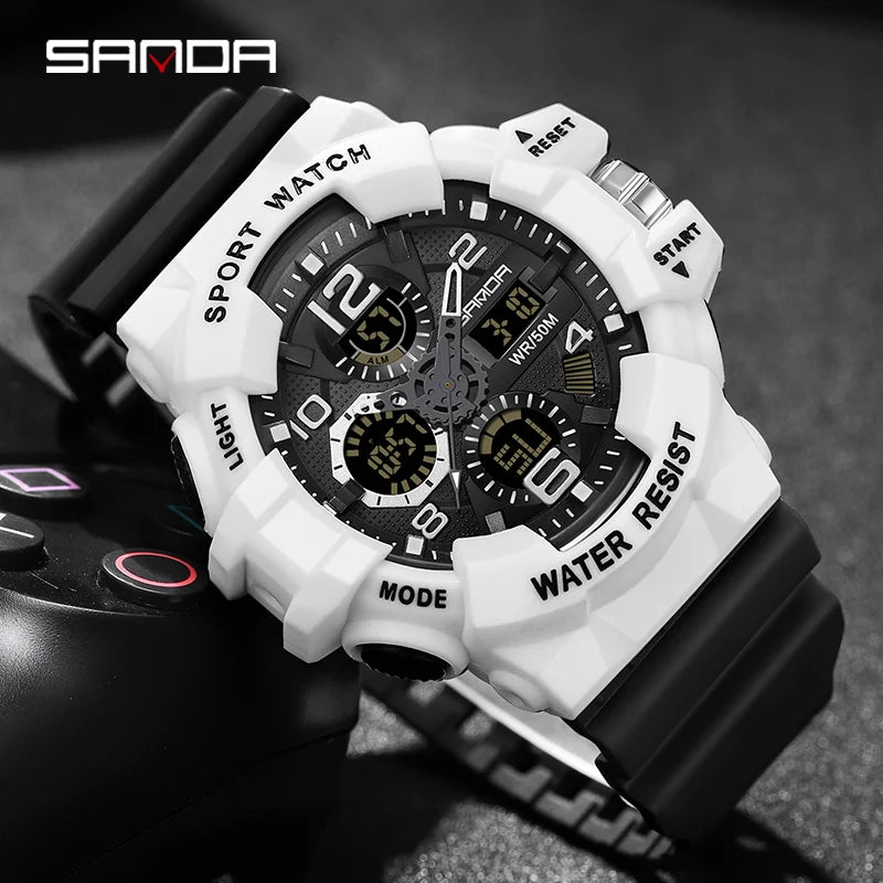 Reloj Deportivo Digital SANDA G- Style para Hombre | Resistente al Agua 5 Bar | Envío Rápido España | ¡Destaca en Estilo!