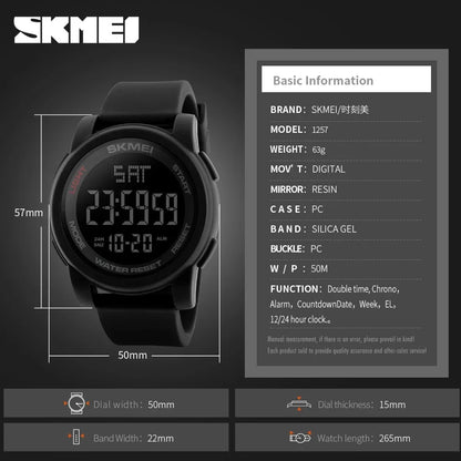 Reloj Deportivo Multifunción SKMEI 1257: Estilo Deportivo y Elegante 🌟