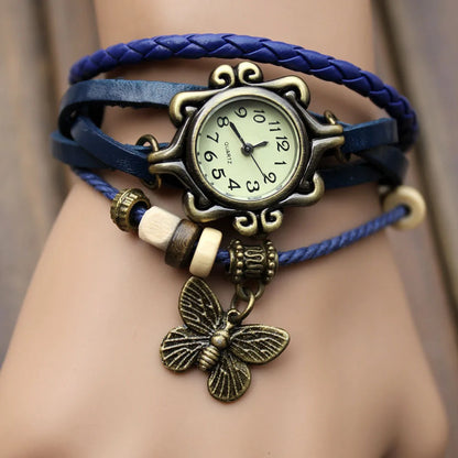 Reloj Mujer Vintage de Cuero Envuelto - Wal-Joy