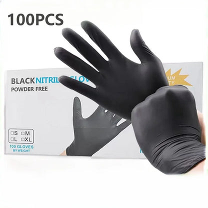 Guantes de Nitrilo Negro Desechables para Limpieza y Jardinería 🖤