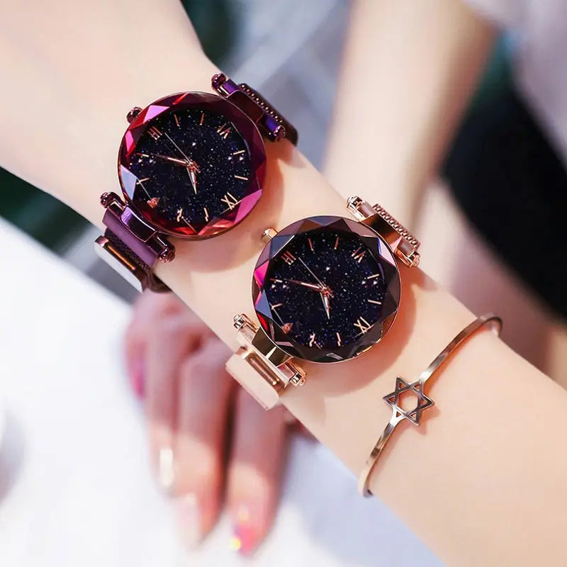 Reloj de Moda Mujer Starry Sky con Cierre Magnético