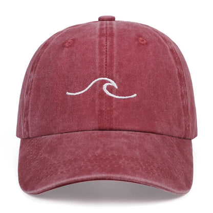 Gorra de Béisbol de Onda de Bordado MOONBIFFY 🌞