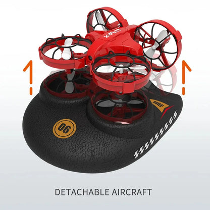 Mini Drone 3 En 1 Hovercraft RC Para Niños ¡Diversión Aérea Infinita! 🚁