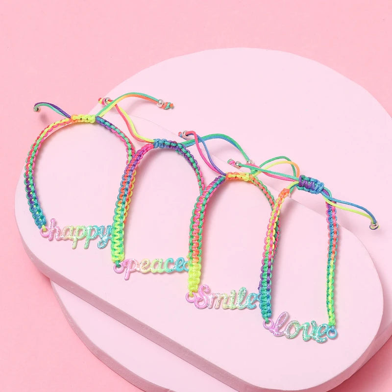 Pulseras Rainbow Words: Arte en tus manos 🌈