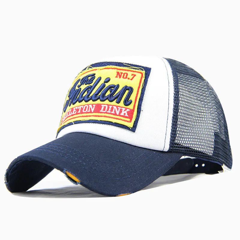 ¡Gorra de Béisbol Skeleton Dink Summer con Bordado de Letras y Algodón Transpirable!