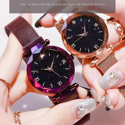 Reloj de Moda Mujer Starry Sky con Cierre Magnético