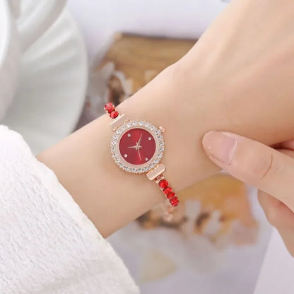 Reloj de Pulsera Mini Diamonds Crystal de MOONBIFFY - Elegancia Brillante ✨