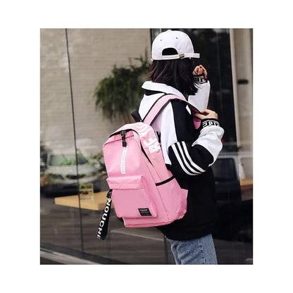 Mochila de Nylon Estilo Preppy: Espaciosa y Duradera 🎒