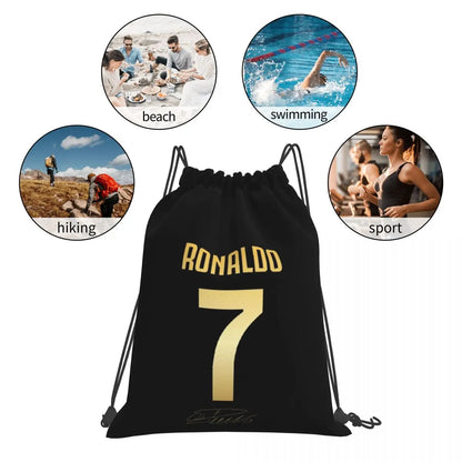 Mochila CR7 Drawstring Backpack: Estilo, Comodidad y Espacio 🎒