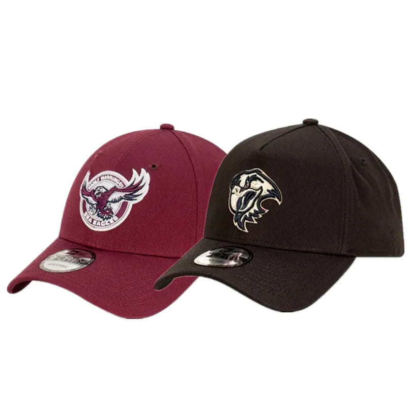 Gorra de Béisbol Manly Sea Eagles en Negro/Rosa 🏉