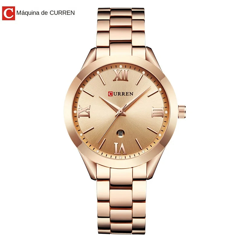 Reloj de Oro CURREN para Mujer: Elegancia Infinita ✨