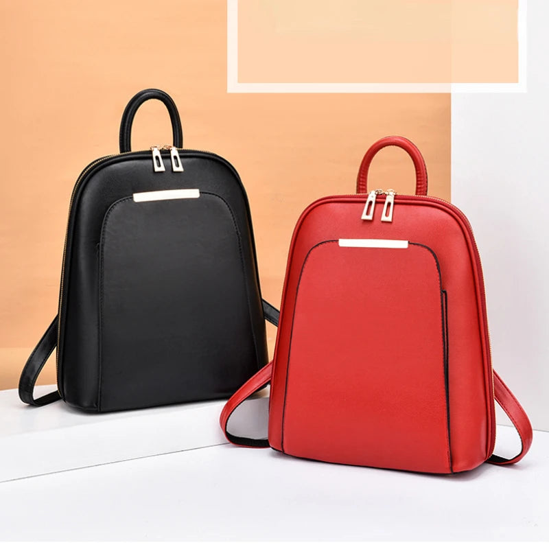 Women Backpack Travel Large Backpack PU Leather Handbag Schoolbag for Girls Women Bag High Quality Female Shoulder Back Mochila