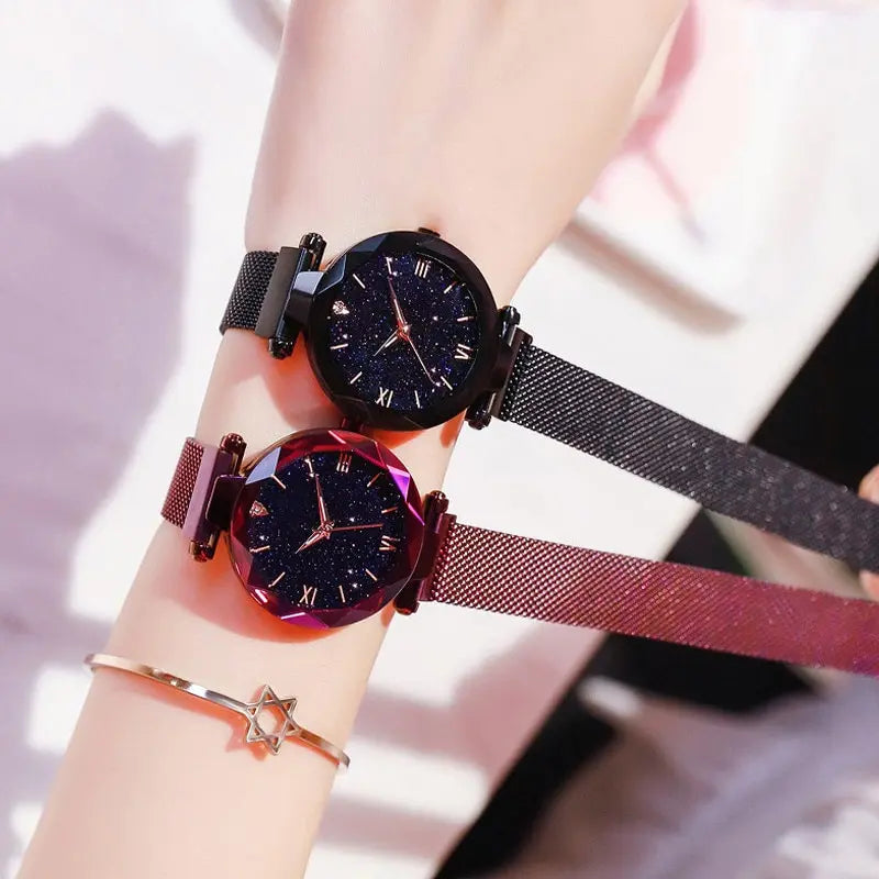 Reloj de Moda Mujer Starry Sky con Cierre Magnético