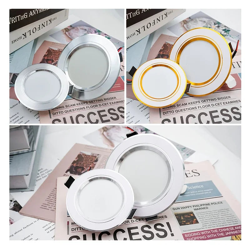 Lote de 10 Downlights LED de LARZI con varias potencias - ¡Transforma tu espacio con estilo!