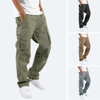 Pantalones Cargo Hombre SANWOOD: Estilo Callejero Funcional 🌟