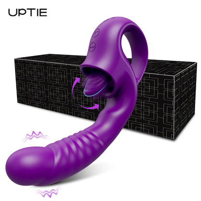 Vibrador Punto G Lamedor de UPTIE: Placer Múltiple, Satisfacción Garantizada