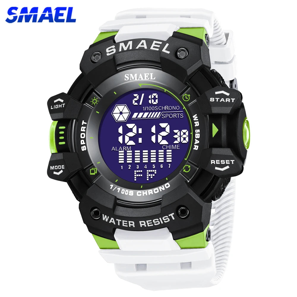 Reloj Digital SMAEL 8050 para Hombres 🌟 ¡Estilo y Funcionalidad en uno solo! 🏃‍♂️💪🔥