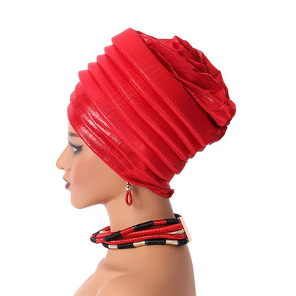 ¡Turbante Auto Gele para Mujeres Africanas! 🌟 Potencia tu estilo con elegancia y comodidad. ¡Destaca donde sea!