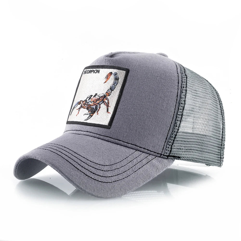 Gorra de Béisbol TQMSMY con Parche de Escorpión - Estilo Streetwear Unisex