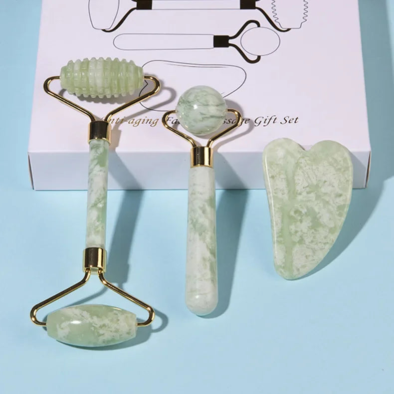 Masajeador Facial de Jade Gua Sha: ¡Piel Radiante y Tonificada!