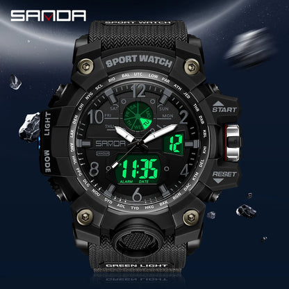 Reloj Militar Digital SANDA G-Style para Hombres 🌟