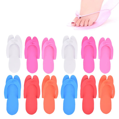 Zapatillas de Espuma Desechables para Spa y Pedicura - Pack de 12 pares