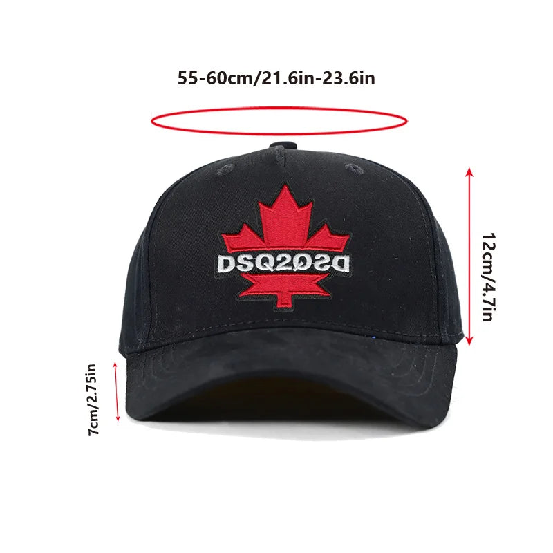 Gorra de Béisbol Snapback DSQ2 con Bordado de Letras