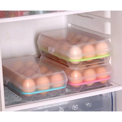 Organizador de Huevos Cuadrado Transparente - Almacenaje Elegante para Refrigerador 🥚