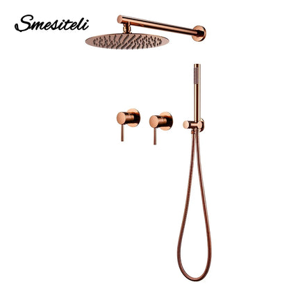 Set de Ducha de Lluvia en Oro Rosa de Smesiteli: Elegancia y Calidad en tu Baño 🚿