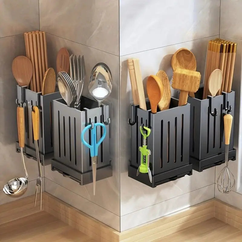 Soporte de Utensilios de Cocina Multifuncional - Organización y Estilo en Uno solo 🍴