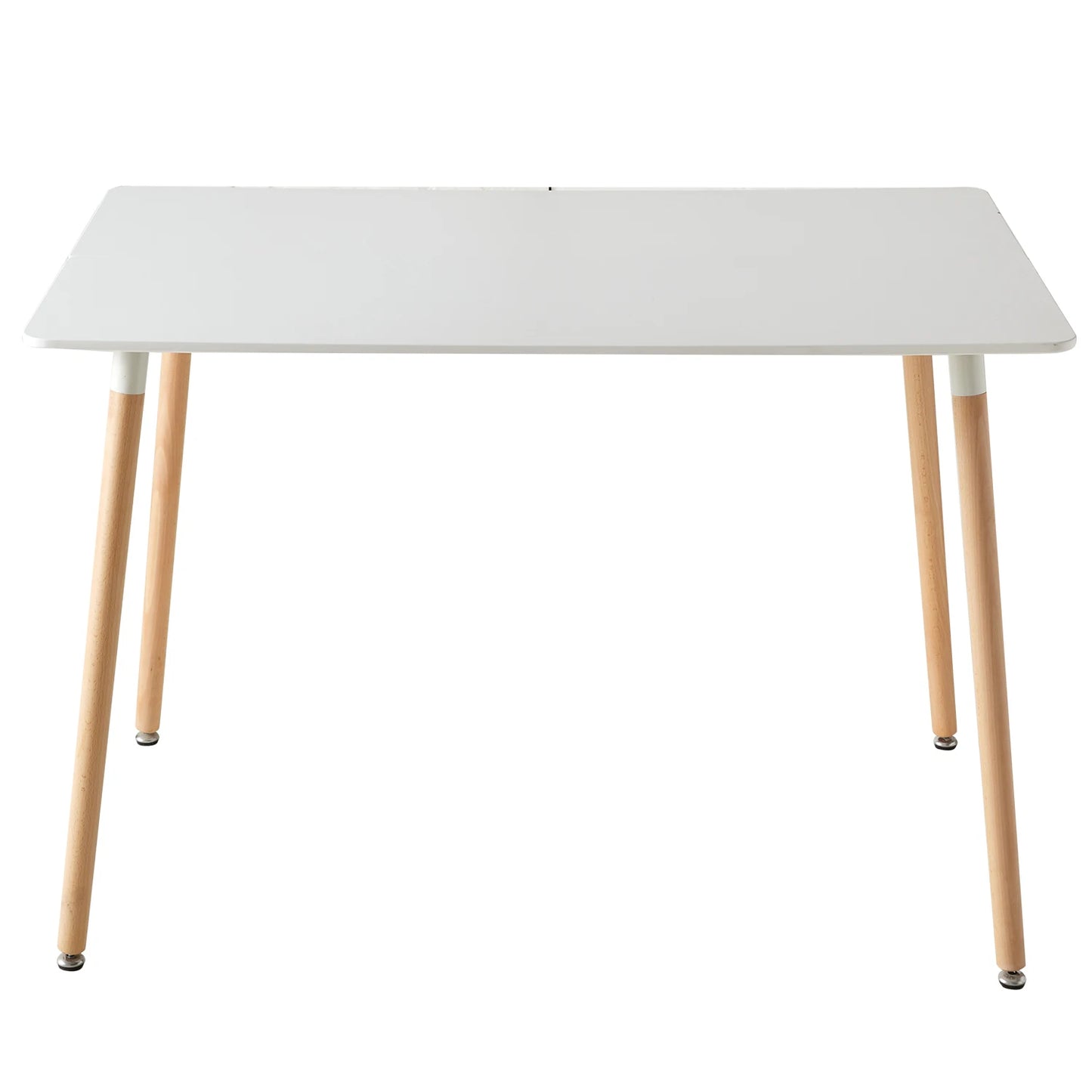 Mesa Rectangular Nórdica de Estilo Moderno en Blanco 110cm