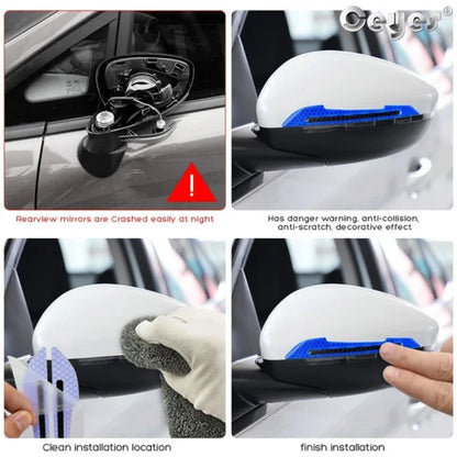 Pegatinas Reflectantes de Fibra de Carbono para Coche: Elegancia y Seguridad en cada Viaje 🌟🚗