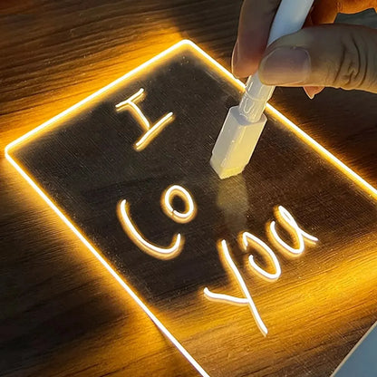 Luz de Noche LED con Nota Board y Mensajes Personalizados