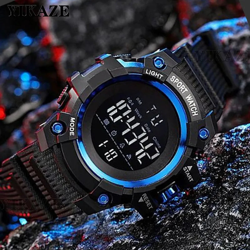 Reloj Deportivo Digital de Lujo YIKAZE Military Men's Watches