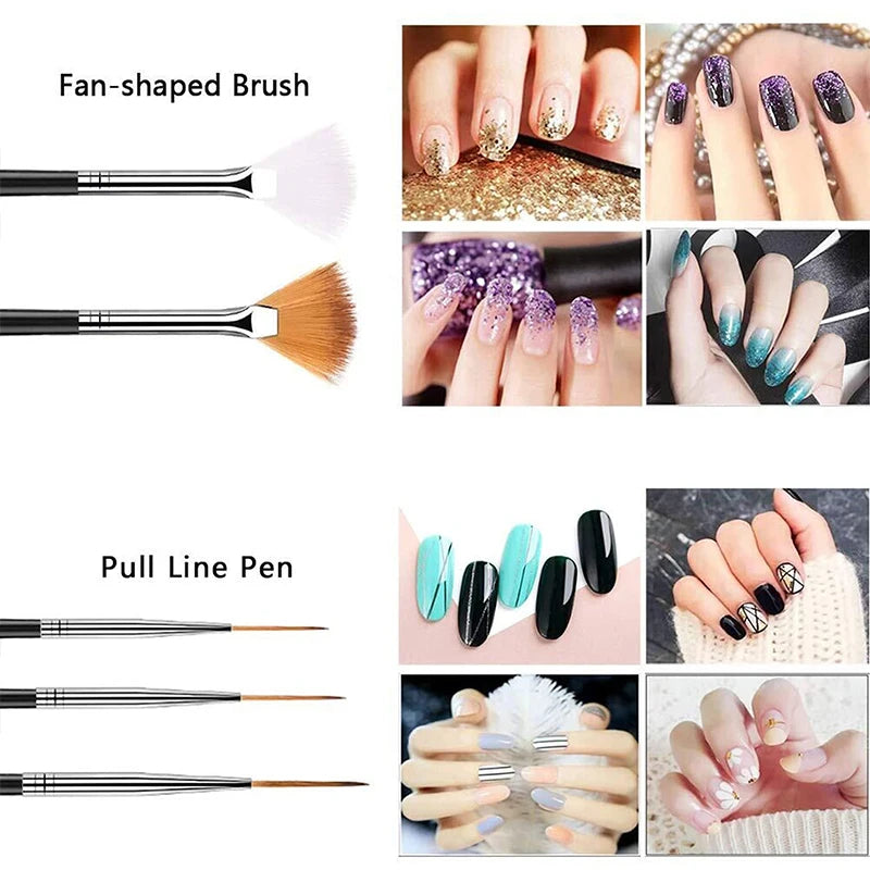 Set de Pinceles para Manicura Nails Things: ¡Crea Diseños Impresionantes!